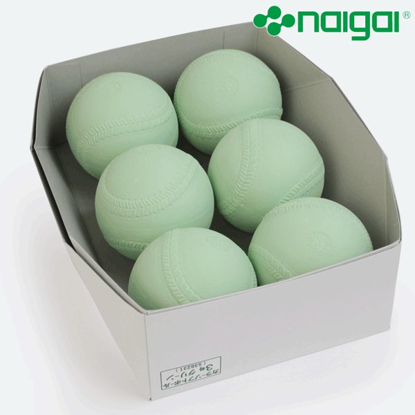 画像2: 【新商品】ナイガイカラーソフトボール 3号 グリーン 6個　(数量限定)